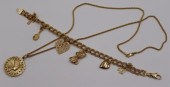 JEWELRY. 14KT YELLOW GOLD JEWE