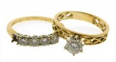 JEWELRY: 18K DIAMOND ENGAGEMEN