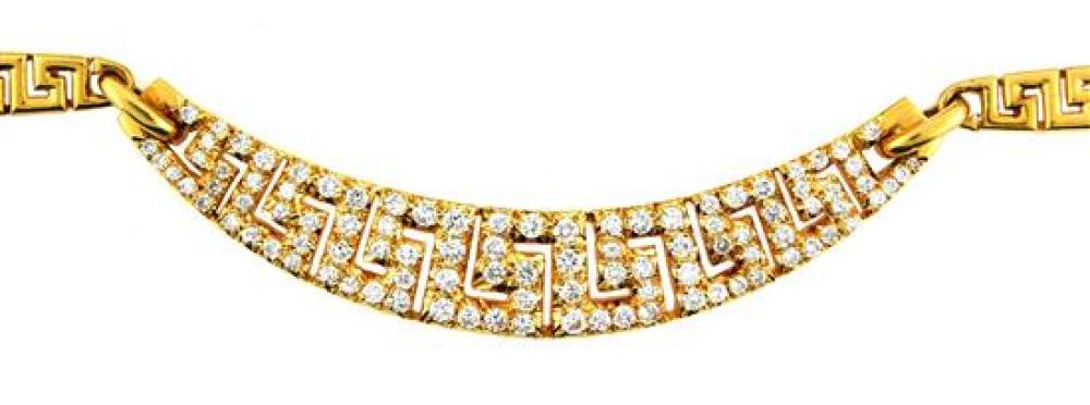 JEWELRY: 18K DIAMOND NECKLACE,18K