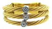 JEWELRY: 18K DIAMOND RING, STA