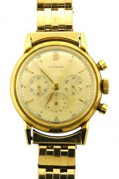 +JEWELRY: 18K E. GUBELIN CHRON