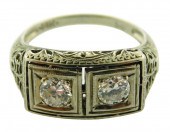JEWELRY: 18K EDWARDIAN FILIGRE
