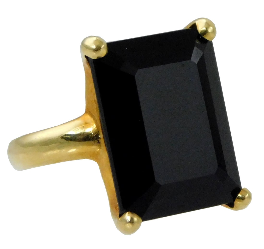 JEWELRY: 18K IPPOLITA ONYX RING,