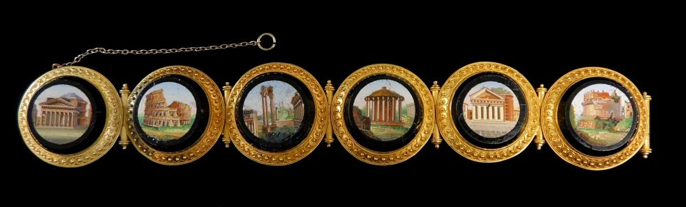 JEWELRY: 18K MICROMOSAIC BRACELET