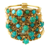 JEWELRY: 18K MULTI-BAND TURQUO