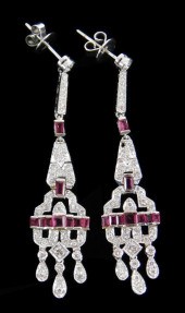 JEWELRY: 18K RUBY AND DIAMOND
