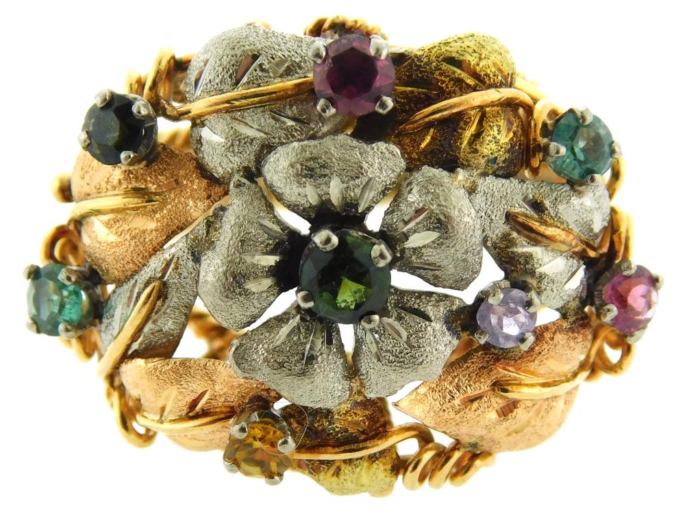 JEWELRY: 18K WHITE AND YELLOW