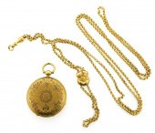 JEWELRY: 18K YELLOW GOLD BREIT