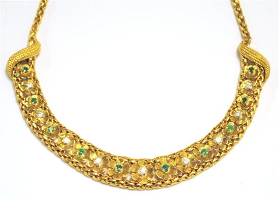 JEWELRY: 18K yellow gold designer