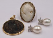 JEWELRY. 18KT, 14KT AND 9KT GO