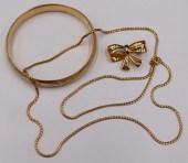JEWELRY. 18KT AND 14KT GOLD JE