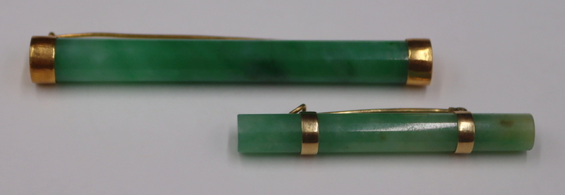 JEWELRY. 18KT AND 14KT GOLD JADE