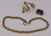 JEWELRY. 18KT AND 14KT GOLD JE