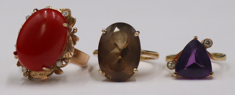 JEWELRY. 18KT AND 14KT GOLD AND