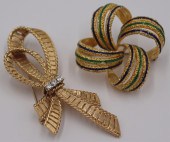 JEWELRY. 18KT AND 14KT GOLD RI