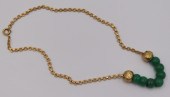 JEWELRY. 18KT GOLD AND CARVED