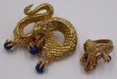 JEWELRY. 18KT GOLD AND COLORED