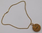 JEWELRY. 18KT GOLD AND GEM POC