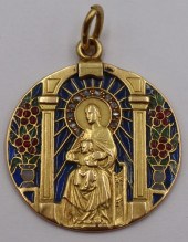 JEWELRY. 18KT GOLD AND PLIQUE-