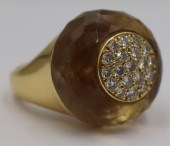 JEWELRY. 18KT GOLD, COLORED GE