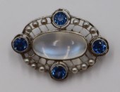 JEWELRY. 18KT GOLD, MOONSTONE