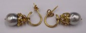 JEWELRY. 18KT GOLD, PEARL AND