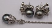 JEWELRY. 18KT GOLD, PEARL AND