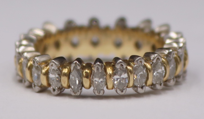 JEWELRY. 18KT GOLD, PLATINUM AND