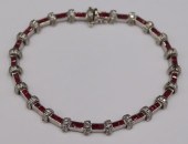 JEWELRY. 18KT GOLD, RUBY AND D