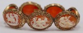 JEWELRY. 18KT YELLOW GOLD CAME