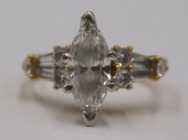 JEWELRY. 1+CT DIAMOND AND 18KT