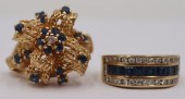 JEWELRY. (2) 14KT GOLD AND COL
