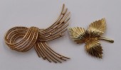 JEWELRY. (2) 14KT GOLD CONTINE