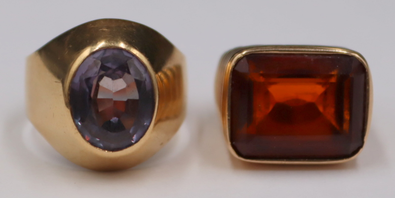 JEWELRY. (2) 18KT, 14KT, AND