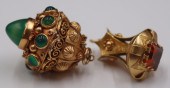 JEWELRY. (2) 18KT AND 14KT GOL