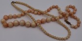 JEWELRY. (2) ANGEL SKIN CORAL