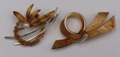 JEWELRY. (2) BI-COLOR GOLD BRO