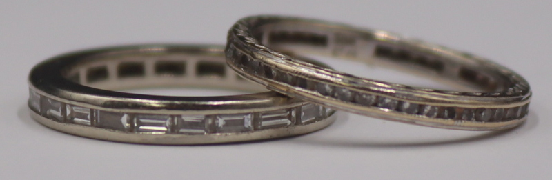 JEWELRY. (2) GOLD AND DIAMOND
