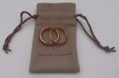 JEWELRY. (2) MEN'S DAVID YURMA