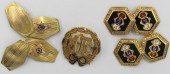 JEWELRY. (2) PAIR OF FRATERNAL