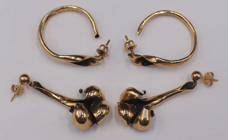 JEWELRY. (2) PAIR OF SIGNED TAJ