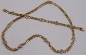 JEWELRY. 2 PC. 14KT GOLD AND D