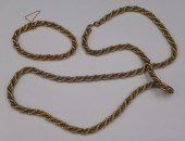 JEWELRY. 2 PC. ITALIAN 18KT BI