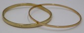 JEWELRY. (2) SIGNED 14KT GOLD