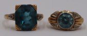 JEWELRY. (2) SIGNED 14KT GOLD,