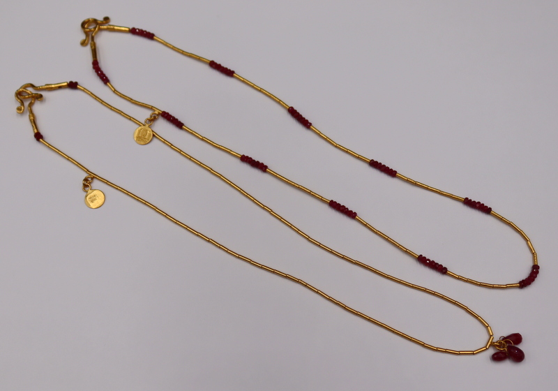 JEWELRY. (2) SIGNED GURHAM 0.999