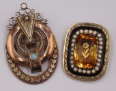 JEWELRY. (2) VICTORIAN 14KT GO