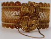 JEWELRY. 21KT GOLD DUTCH FILIG