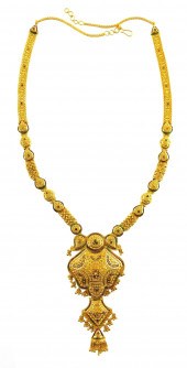 JEWELRY: 22K ENAMELED NECKLACE
