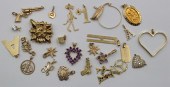 JEWELRY. (26) ASSORTED 14KT AN